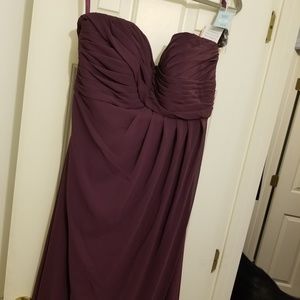 Bridesmaids dress Morilee eggplant